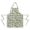 thumbnail image 2 of Green and Red Christmas Holly Apron-Garden Aprons for Women with Pockets-Cotton Linen Waterproof Kitchen Cooking Gardening Aprons Adjustable for Kitchen,Cooking,BBQ and Salon 32"x27", 2 of 7