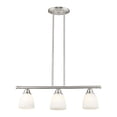 thumbnail image 5 of Livex Lighting Somerville 3-Light Metal Linear Chandelier in Brushed Nickel, 5 of 17