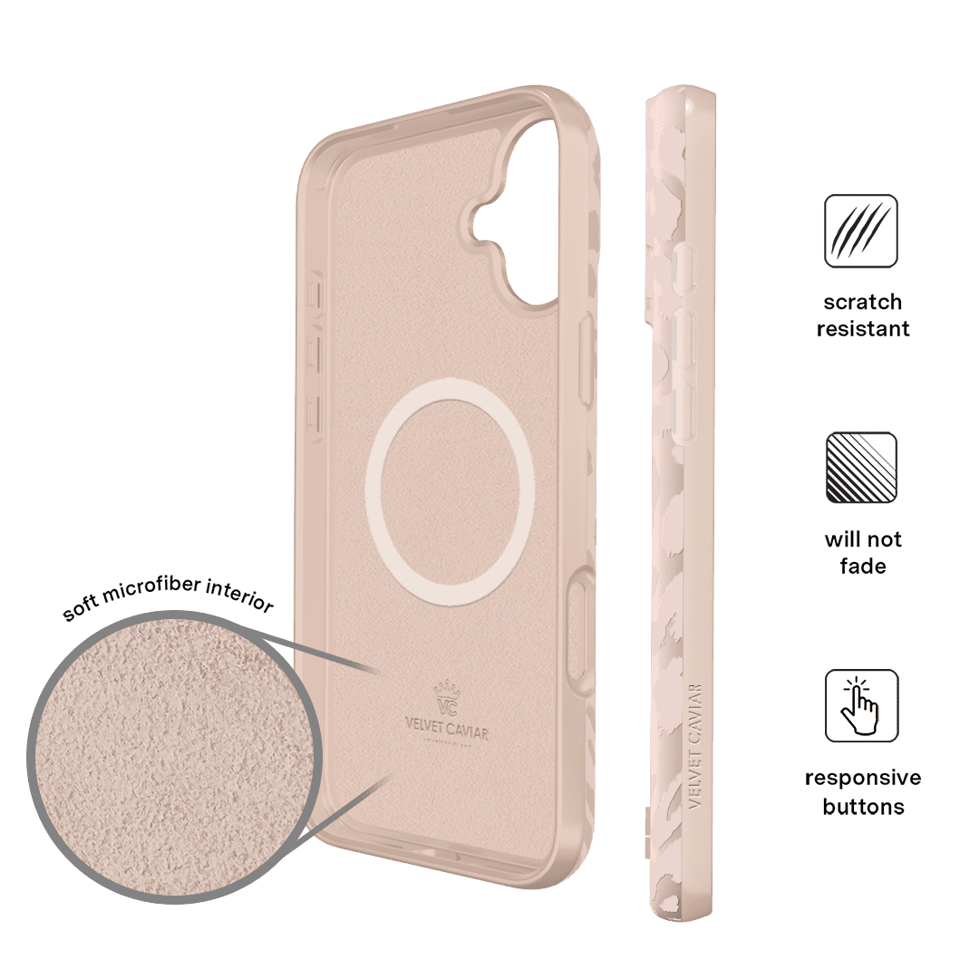 VELVET CAVIAR for iPhone 16 Plus Case - Compatible with MagSafe - Cute Protective Phone Cases for Women - Nude Leopard Cheetah Animal Print