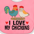 thumbnail image 4 of Inktastic Chicken Farmer I Love My Chickens Boys or Girls Baby Bib, 4 of 4