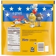 M&M's Peanut Chocolate Red, White & Blue Candy, Party Size - 38 oz Bag(Pack of 2)
