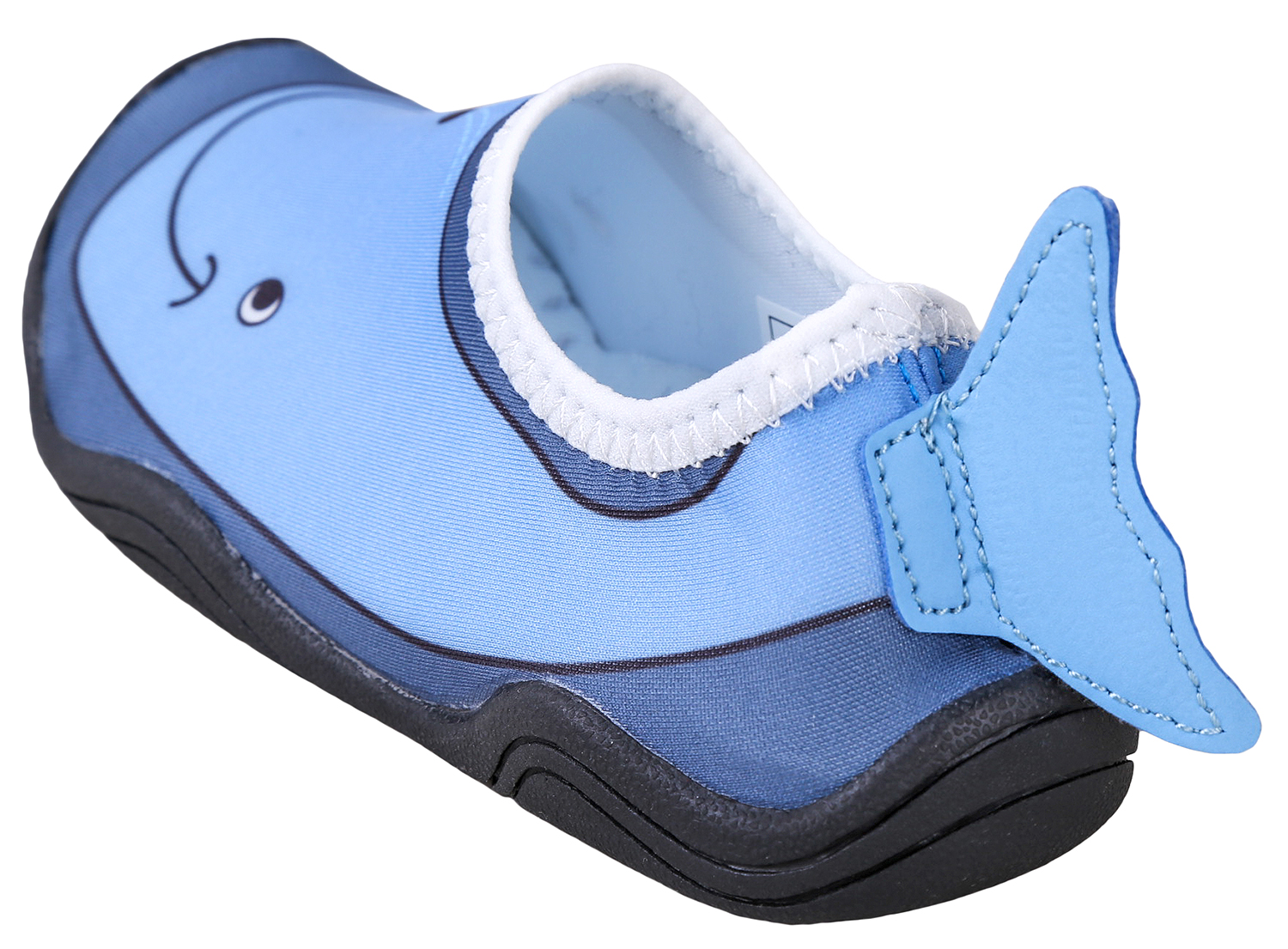 Lil' Fins Kids Water Shoes - Beach Shoes | Summer Fun | 3D Toddler Water Shoes Kids | Quick Dry | Swim Shoes Whale 10/11 M US - image 4 of 5