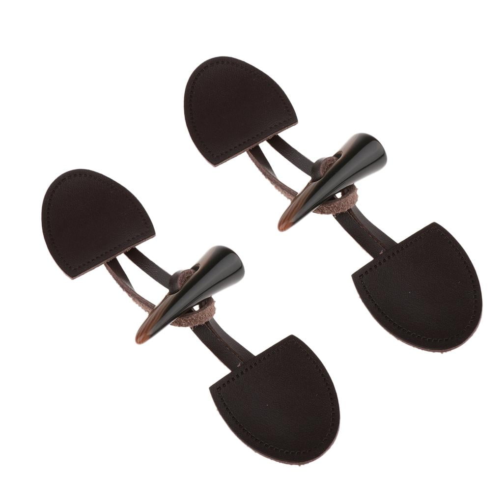 perfeclan 5x2 sets Pu Leather Toggle Button Coat Jacket Duffle Fastener Brown 5 Pcs