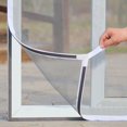 thumbnail image 2 of Gris Blanco Mosquitera ventana marco magnético blanco 120x150 cm anti mosquitos mosca, 2 of 5