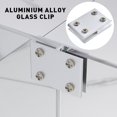 Aluminum Glass Shelf Clamps 6 Sizes (5/6/7/8/9/10mm) for Thick Glass
