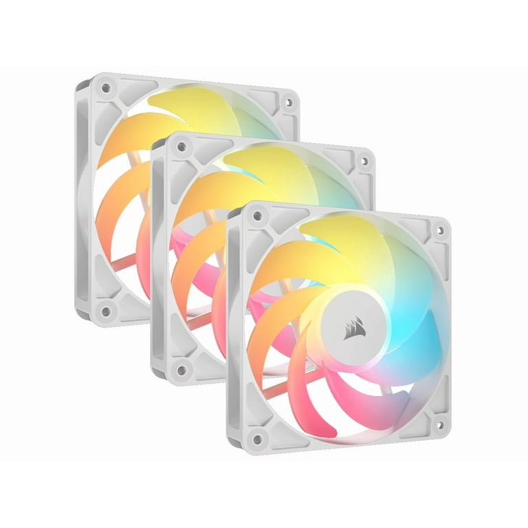 CORSAIR RS120-R ARGB 120mm PWM Reverse Fans Triple Pack – White