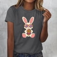 thumbnail image 1 of Xuyuer Easter Tshirt Women Tie Dye Happy Easter Tie Dye Shirts Funny Bunny T-Shirt Rabbit Graphic Short Sleeve Tee Tops Short Sleeved Round Neck Pullover Fashionable, 1 of 4