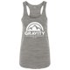 thumbnail image 1 of Gravity Outdoor Co. Tanque de racerback para mujer - Logo blanco - Gris urbano - 2XL Gravity Outdoor Co. Camiseta sin mangas, 1 of 1