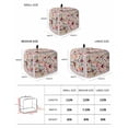 thumbnail image 2 of Pink Flowers Small Toaster Cover 2 Slice, Kitchen Appliance Covers, Spring Farmhouse Floral Leaves Vintage Toaster Oven Cover with Loop, Bread Machine Cover Polyester Dust Cover Protection, 2 of 4