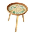 thumbnail image 3 of Elodie Table d'Extrémité Table d'Appoint Table Basse Table de Chevet Ronde Design Ouvert Table à Thé Table de Nuit Pivoine 40 cm, 3 of 8