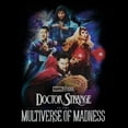 thumbnail image 2 of Women's Marvel Doctor Strange in the Multiverse of Madness Distressed Group Shot  Graphic Tee Black Medium, 2 of 4