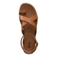 thumbnail image 3 of STYLE & COMPANY Womens Brown Toe Loop Criscross Straps Adjustable Strap Ankle Strap Lianaa Round Toe Buckle Sandals Shoes 5.5 M, 3 of 4