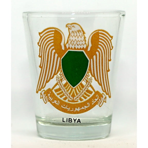 Libya Coat Of Arms Shot Glass