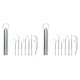 thumbnail image 1 of Teeth Pick with Holder 304 Stainless Steel Dental Care Reusable Portable for Outdoor Picnic Camping Travel, 1 of 4