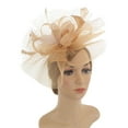 thumbnail image 2 of Stylish Woman Feather Hair Fascinator on Headband Wedding Royal Ascot Races, 2 of 9