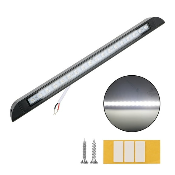 Outdoor Camping Light Equipment Trailer Exterior Lamp 6000k for RV Caravan Interior Wall Lamps 18 LED Awning Lamp 12-28V ,Easy Installation