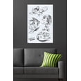 thumbnail image 4 of Sonic the Hedgehog (1991): Classic - Pencil Sketch Collage Wall Poster, 22.375" x 34", 4 of 4