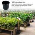 thumbnail image 4 of Billuyoard Caja de cultivo, maceta para vivero con agujeros de drenaje, macetas de plástico para plantas, maceta suculenta de escritorio para Jardín y Patio Negro/18.8*18.5*13.5, 4 of 6