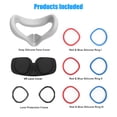 thumbnail image 2 of VR Auriculares Anti-Scratch Lente de silicona Cubiertas Conjunto Reutilizable Realidad Virtual Equipo Protector Kit Surtido Suministros de juego Silver AweSitey EL005864-04, 2 of 7