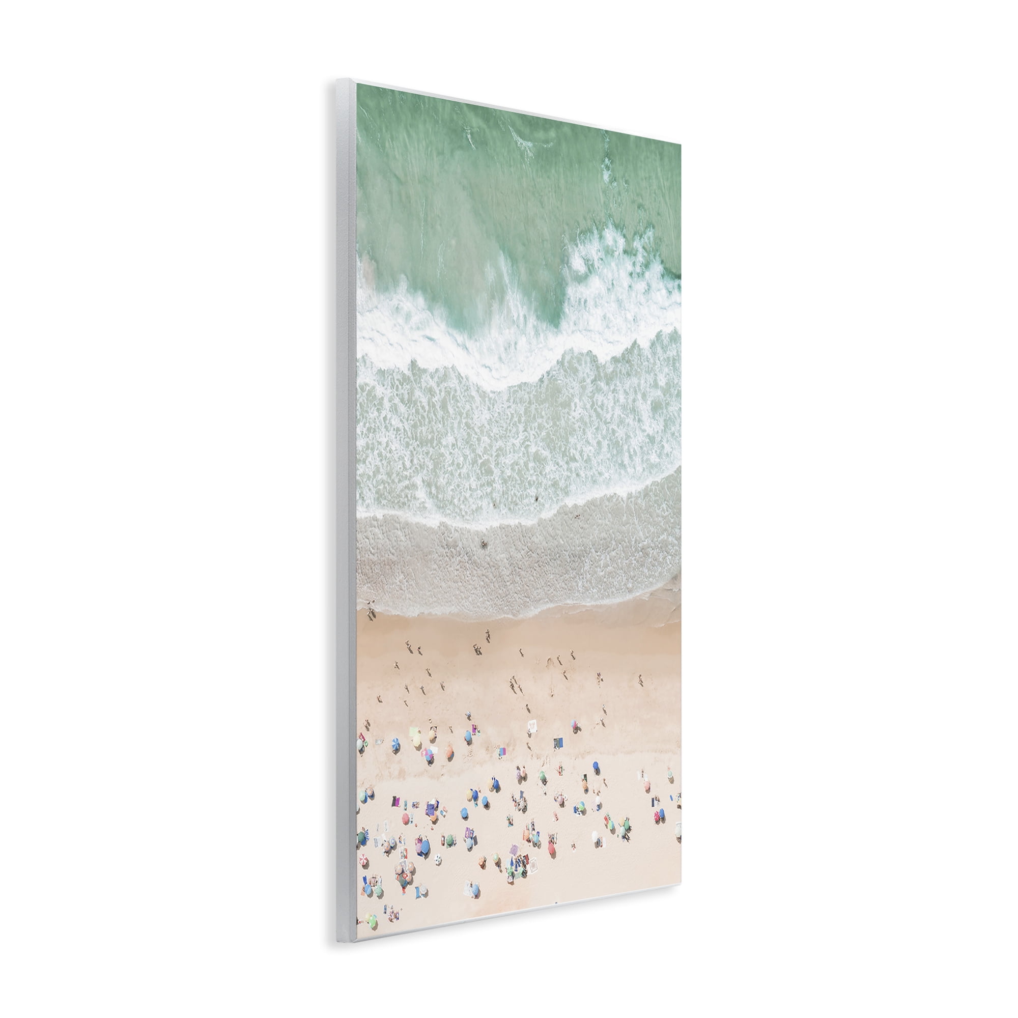 Stupell Industries Aerial Summer Beach Nautical & Beach Painting Unframed Art Print Wall Art, 13 x 19