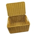thumbnail image 3 of Cesta de almacenamiento tejida, organizador de artículos diversos con tapa, soporte para mantas, cesto para ropa, cesto para armario, despensa, cocina, 3 of 9