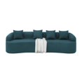 thumbnail image 5 of Resenkos Curved Modular Sectional Sofa, Lamb's Wool Fabric in Modern Minimalist Style, Ready to Use No Assembly, Blue, 5 of 15