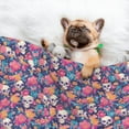 Noikeo colorful Skull flower daisy Pattern Waterproof Pet Blanket