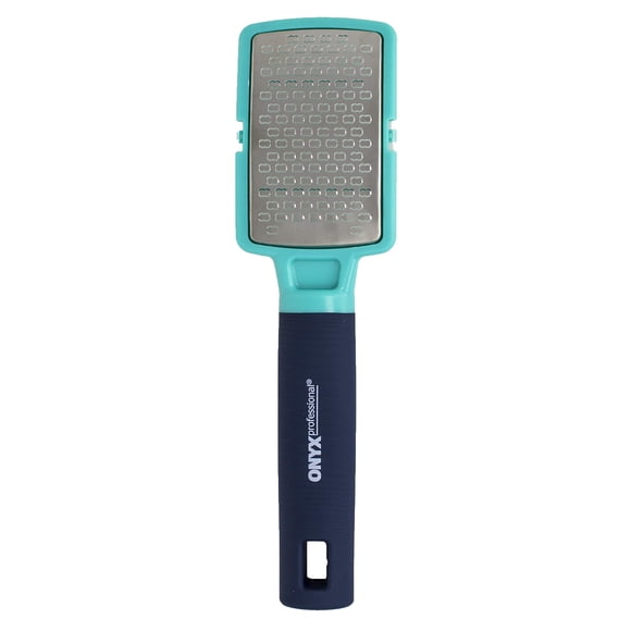Onyx Professional Foot Rasp Callus Remover for Feet - Stainless Steel Foot Scrubber Dead Skin Remover No Mess Lightweight Callus Shaver for Feet with Debris Catcher