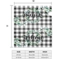 thumbnail image 2 of Spring Welcome Mailbox Covers Magnetic Standard Size 18 X 21 Green Leaf Black White Buffalo Plaid Mailbox Cover Holiday Decorations Mailbox Wrap Post Letter Box Cover Decor for Home Outdoor Garden, 2 of 6