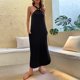 thumbnail image 3 of Vestido con hombros descubiertos, sin mangas, poliéster suave y transpirable con bolsillos, ropa de mujer, 3 of 7