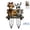 S*1PCS*14CM, variant on Whimsical Cow And Donkey Shaped Acrylic Flower Pots Outdoor Garden Decor Novelty Planter With Ground Stake For Yard Patio And Farmhouse Themed Decor