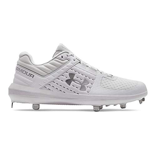 under armour white baseball cleats 