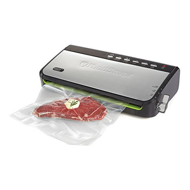 FoodSaver FFS005-033 Wedge with Roll Storage and Fresh Handheld Sealer,  Black and Stainless Steel 
