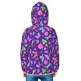 thumbnail image 4 of Kids Zip Up Hoodie for Boys Girls Toddler - Pink Purple Butterfly Flower Lightweight Long Sleeve 5-6T Boys Girl Clothes, Sun Protection Windproof Jackets Hoodie Sweatshirt, 4 of 7