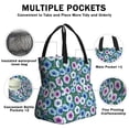 thumbnail image 3 of Pioneer Flower Floral Print Pattern Drawstring Lunch Bag Women - Drawstring Lunch Bag Insulated for Work Office - Stain-Resistant Large Lunchbags for Women with Multi-Pockets, 3 of 6