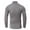 Gray, variant on LYXSSBYX Men's Performance Long Sleeve Shirt Moisture Wicking Crew T-Shirt High Neck Bottoming Shirt Men's Large Size Solid Color