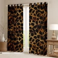 thumbnail image 2 of Castle Fairy Vintage Cheetah Curtains Pack of 2 (42x84 Each),Leopard Curtains Blackout, 2 of 6