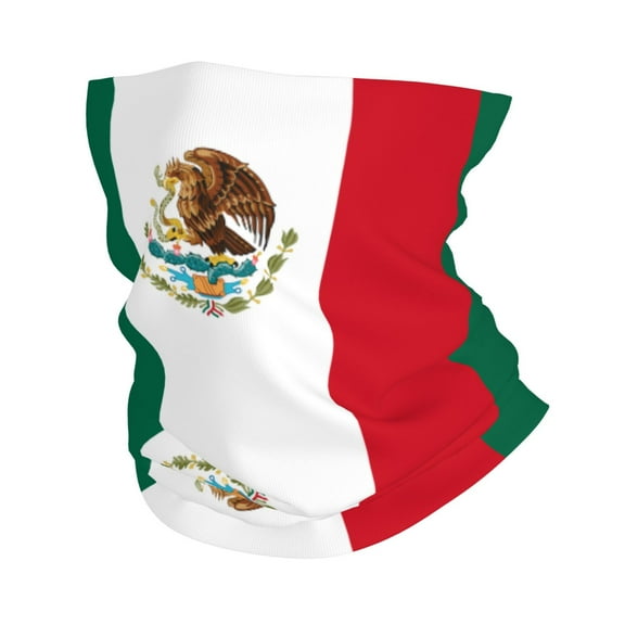 Cooling Neck Gaiter Face Cover Scarf Flag Of Mexico Protection Mask Windproof Hiking Cycling Running For Men Women