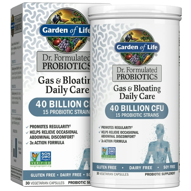 Garden of Life Gas & Bloating Relief Probiotic Capsules 30ct
