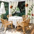 thumbnail image 4 of Outdoor Curtains for Patio Waterproof, Ladybugs Eucalyptus Outdoor Privacy Panels Grommet, Spring Botanical Leaves Green Blackout Outside Curtains for Porch/Cabana/Pergola/Gazebo 54"x95", 2 Panels, 4 of 8
