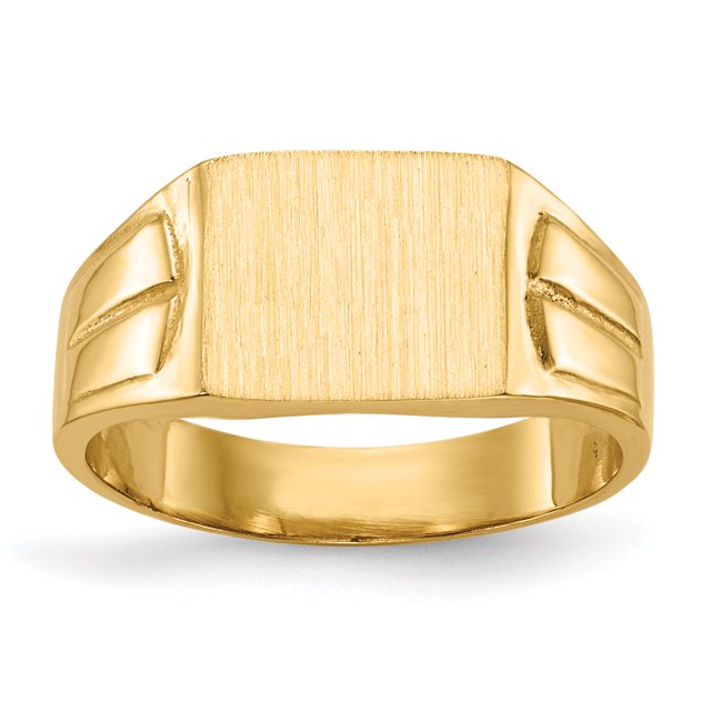 14k Yellow Gold 7.5x9.0mm Signet Ring