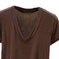 thumbnail image 2 of Fengqque Womens Modal T Shirts Short Sleeve V Neck Loose Breathable Plus Size Summer Tops Coffee XXXXL(XXXXL), 2 of 5