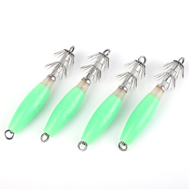 Anzuelo De Señuelo, Anzuelo De Calamar Luminoso, Anzuelo De Calamar Antideformación Afilado Y Resistente De Alta Resistencia, Para Cebo De Anzuelo De Calamar Pescador ANGGREK Squid Lure Hook