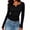 Black, variant on Tqcoqu Women's 2026 Fall Long Sleeve Henley T Shirts,Button Ribbed Knit Slim Fit Basic Tops Blouse Casual Outfits,Beige Women's S-XXL