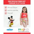thumbnail image 2 of Disney Mickey Mouse Minnie Mouse Toddler Girls One Piece Bathing Suit Toddler to Little Kid, 2 of 5