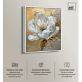 thumbnail image 3 of Athenas Flower Canvas Glamorous Feminine Wall Art by Art Remedy, White Frame, 30" x 36", 3 of 8