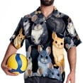 thumbnail image 4 of Tmall Men's Short Sleeve Beach Shirts, Casual Button Down Poplin Printed Summer Tops - Unisex, 4 of 6