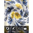 thumbnail image 7 of Blue Yellow Flower Cloth Napkins Set of 4 Reusable Dinner Napkins, Retro Country French Daisy Floral Cocktail Napkin Washable Table Napkins for Wedding/Holiday Party/Baby Shower 20"x20", 7 of 7