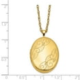 thumbnail image 3 of FJC Finejewelers 1/20 Gold Filled 20mm Swirled Oval Locket Necklace - Chain Included, 3 of 4