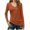 Orange, variant on Long Sleeve V Neck Tops for Women Solid Color Fitted Plain Tshirts Casual Spring Tee Shirt Base Fall Clothes (XL, Blue)